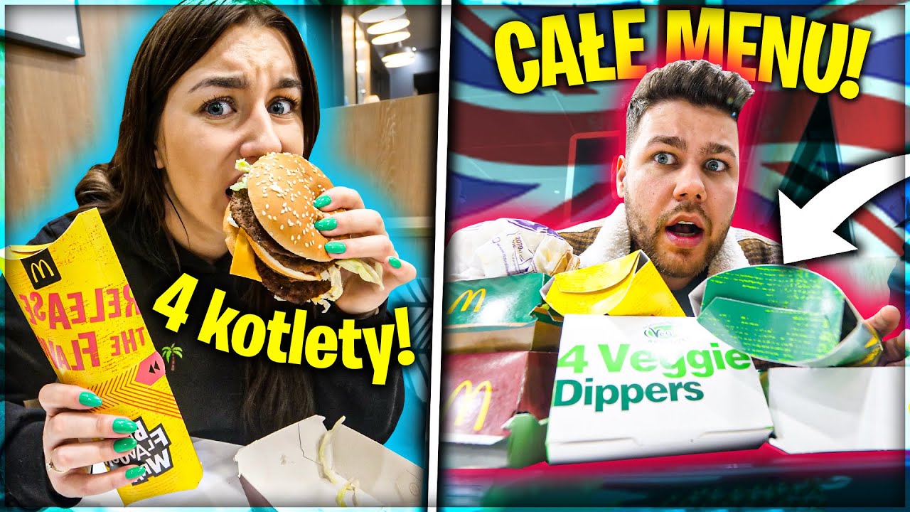 TESTUJEMY CAŁE MENU Z MCDONALD'S W ANGLII!