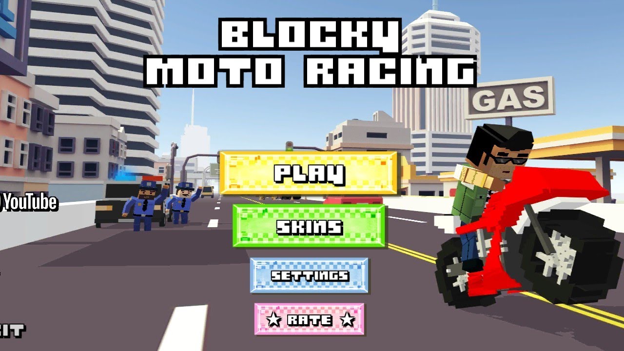 Blocky Moto Racing: Bike Rider v1.36 Free In-App Purchases & Ads Removed LP Mod APK By Sbenny