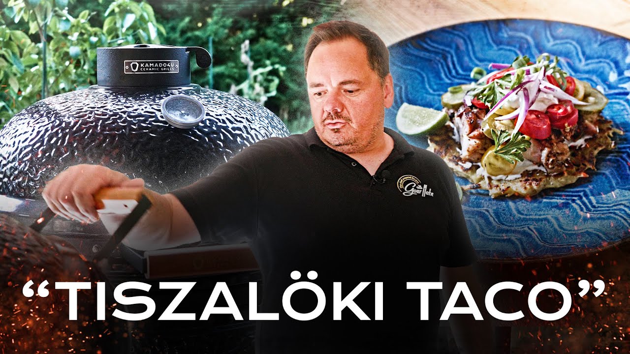 TISZALÖKI TACO 🌮🌶️ Lapcsánka/Lepcsánka/Tócsni/Röszti Fűszeres Csirkecombbal Kamado4U Kerámia Grillen