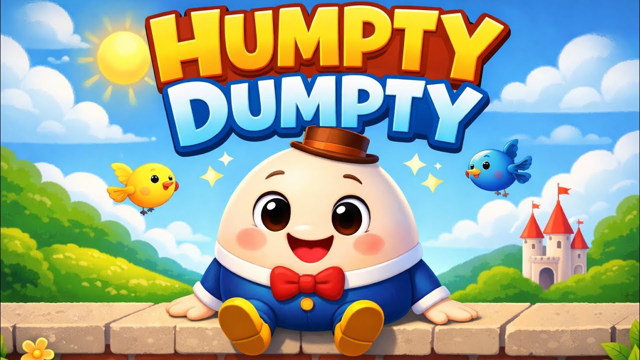 Humpty Dumpty Sat on a Wall 🥚 | Nursery Rhyme for Kids