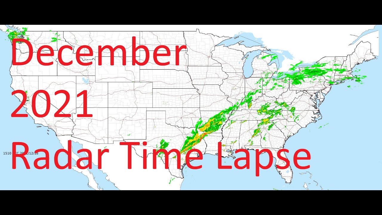 December 2021 US Weather Radar Time Lapse Animation