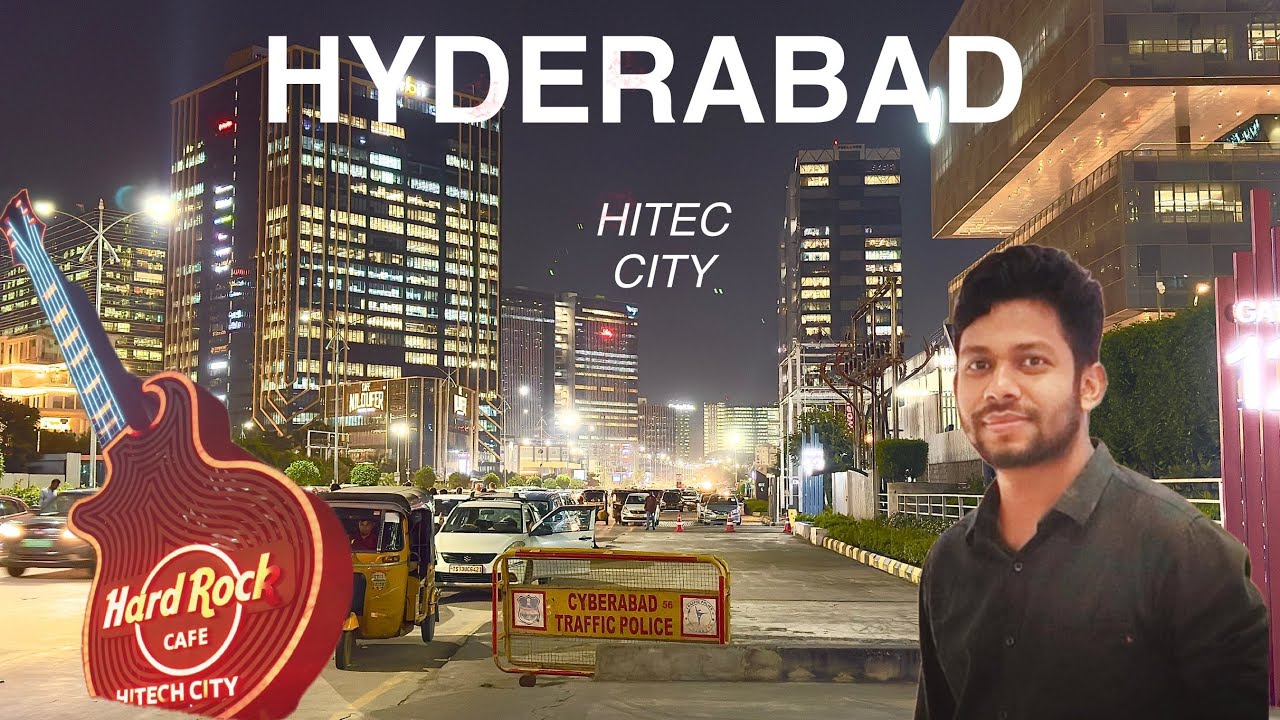 Hitech City best view || IT Hub of India || Cinematic 4K Night View || Hyderabad❤️
