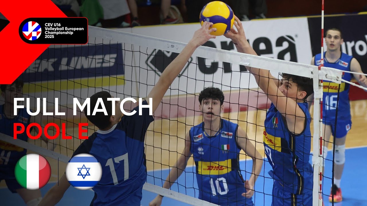 Full Match | Italy vs. Israel | CEV U16 Volleyball European Championship 2025 | Men (Pool E)