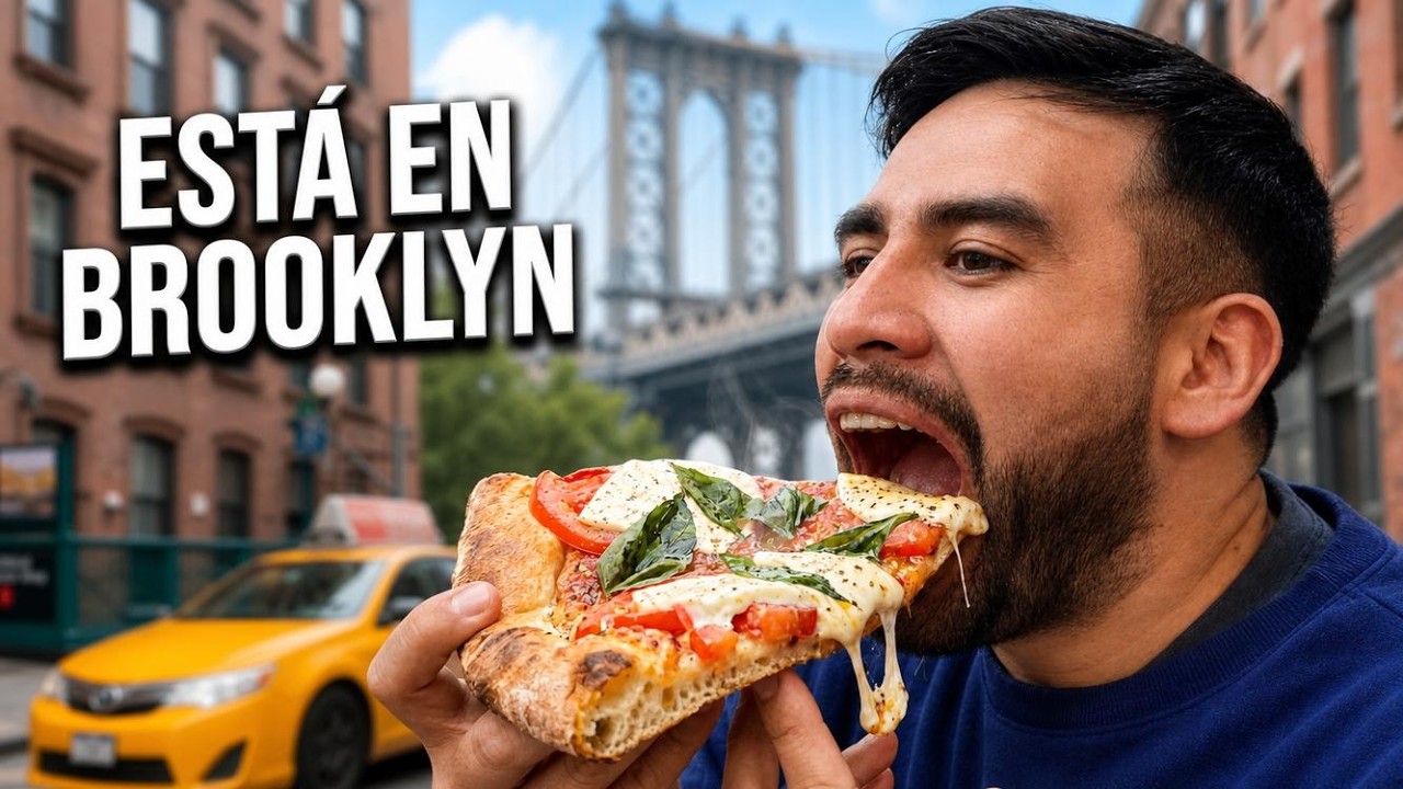 ¡Probé la mejor PIZZA de NUEVA YORK! Es exquisita