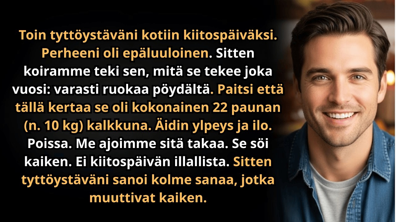 Koiramme varasti kiitospäivän kalkkunan – ja lopulta pelasti koko illallisemme.