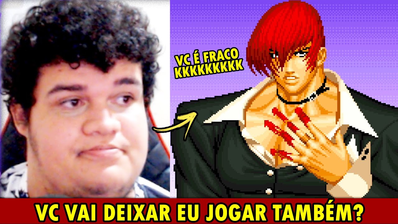 Enfrentei um oponente FORTE e levei a MAIOR SURRA DE TODAS: KOF 97 online!!!