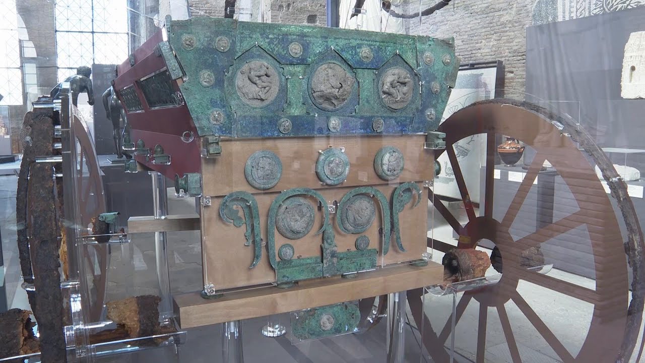 Restored ancient Pompeii chariot unveiled in new exhibit