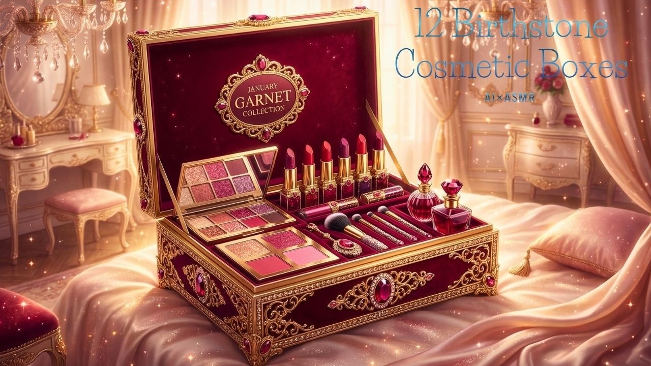 １２の誕生石コスメボックス【AI】/12 Birthstone Cosmetic Boxes