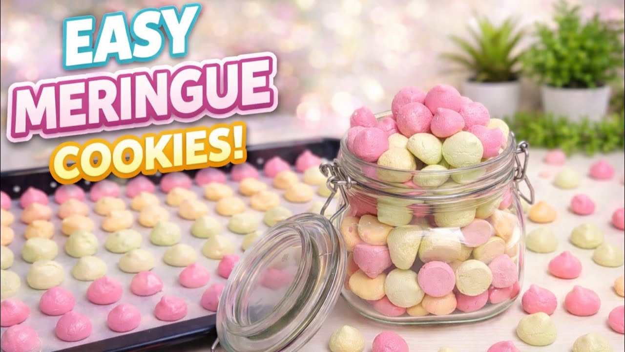 CUMA 3 BAHAN JADI ISIAN TOPLES LEBARAN | MERINGUE COOKIES
