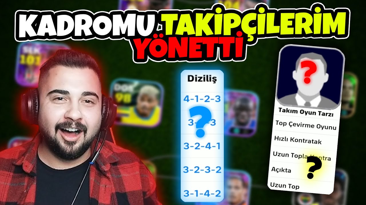 KADROMU, MENAJERİ, TAKTİĞİ ve DİZİLİŞİ TAKİPÇİLERİM SEÇTİ! KAZANAMAZSAM 5 EPİK SİLERİM! 😨😱