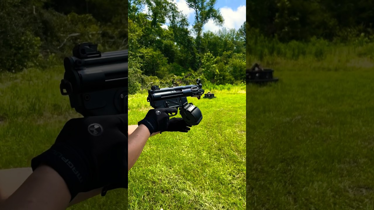 Century Arms MP5 clone binary trigger mag dump #9mmpistol #9mmluger #guncollection #youtubeshorts