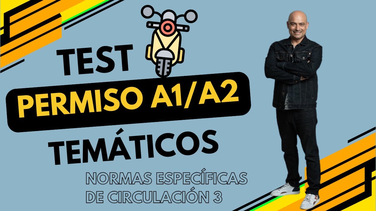 ⚠️🍀 NORMAS ESPECÍFICAS DE CIRCULACIÓN 3. ¡TEST TEMÁTICOS para APROBAR el TEÓRICO DE MOTO! #testdgt