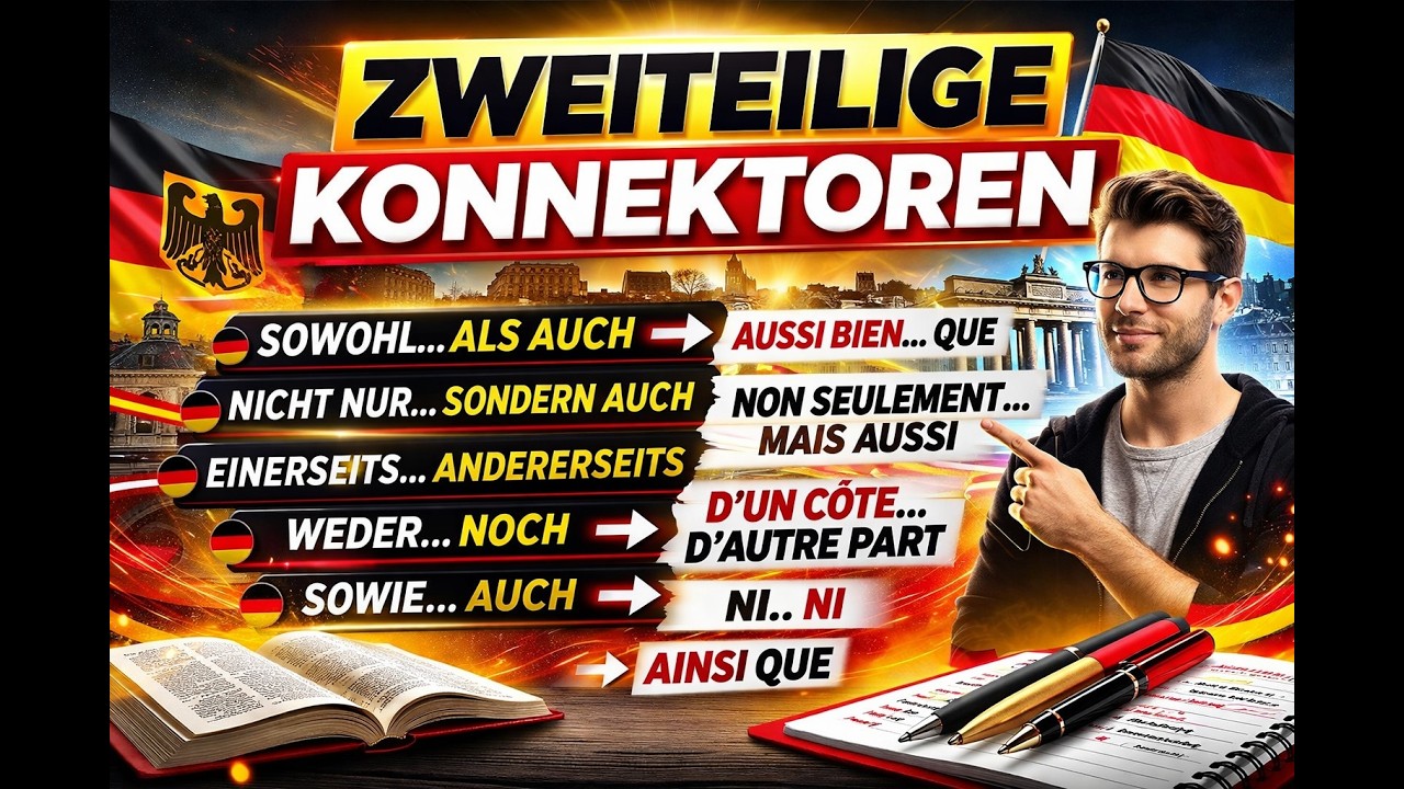 🔴 LIVE | Zweiteilige Konnektoren einfach erklärt | Deutsch B1–B2 | Deutschschule