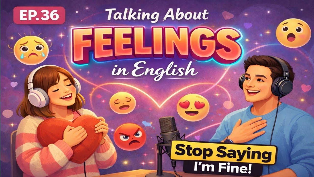 How to Talk About Your Feelings | English PODCAST #englishpodcast 
