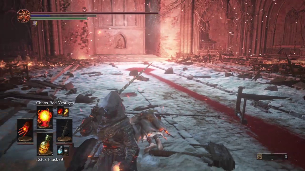 DARK SOULS 3 DLC Ashes of Ariandel Final boss solo pyromancer destroys dlc
