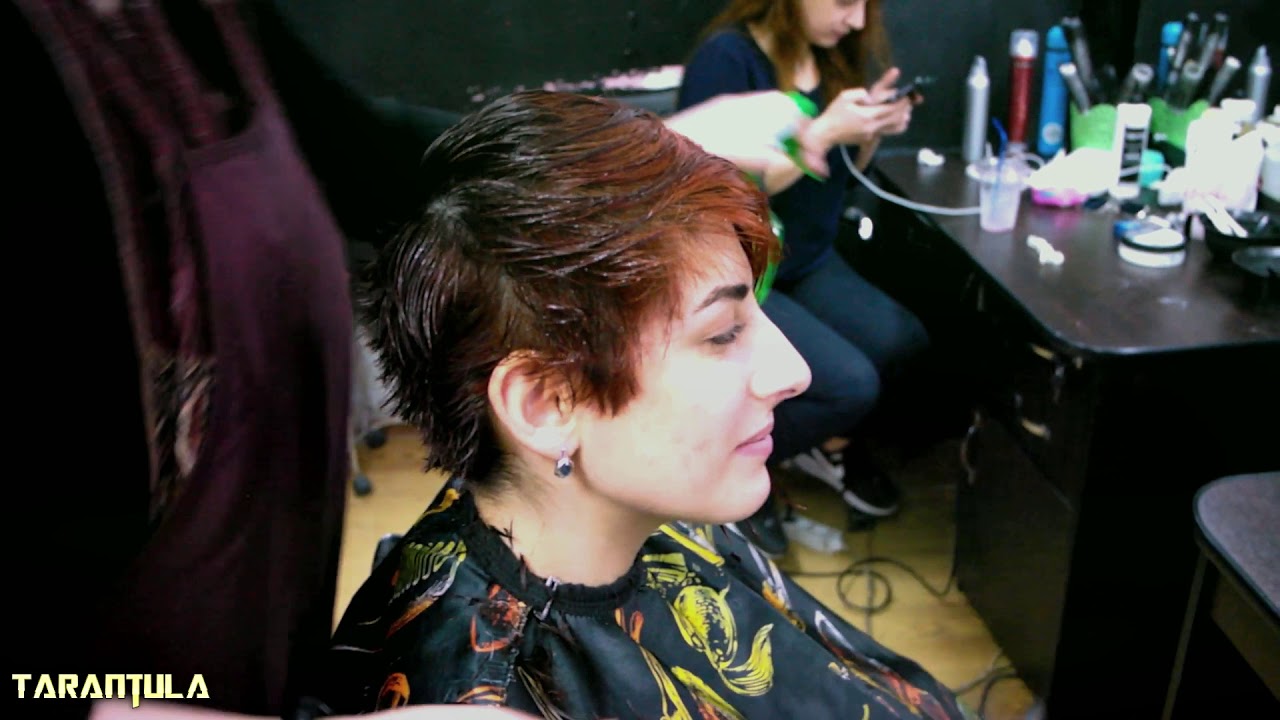 SHORT HAIR CUTTING - SHE WANTS SHORT HOT HAIRCUT