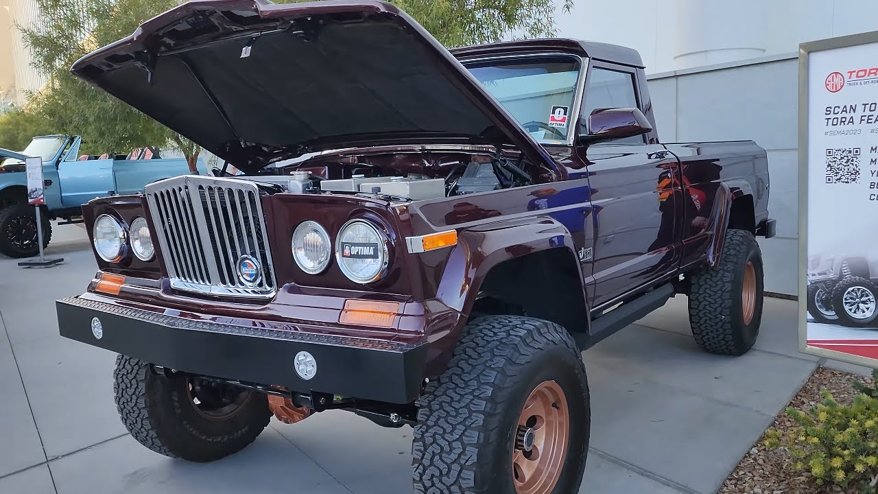 Stunning Red Jeep J10 Pickup | SEMA 2023