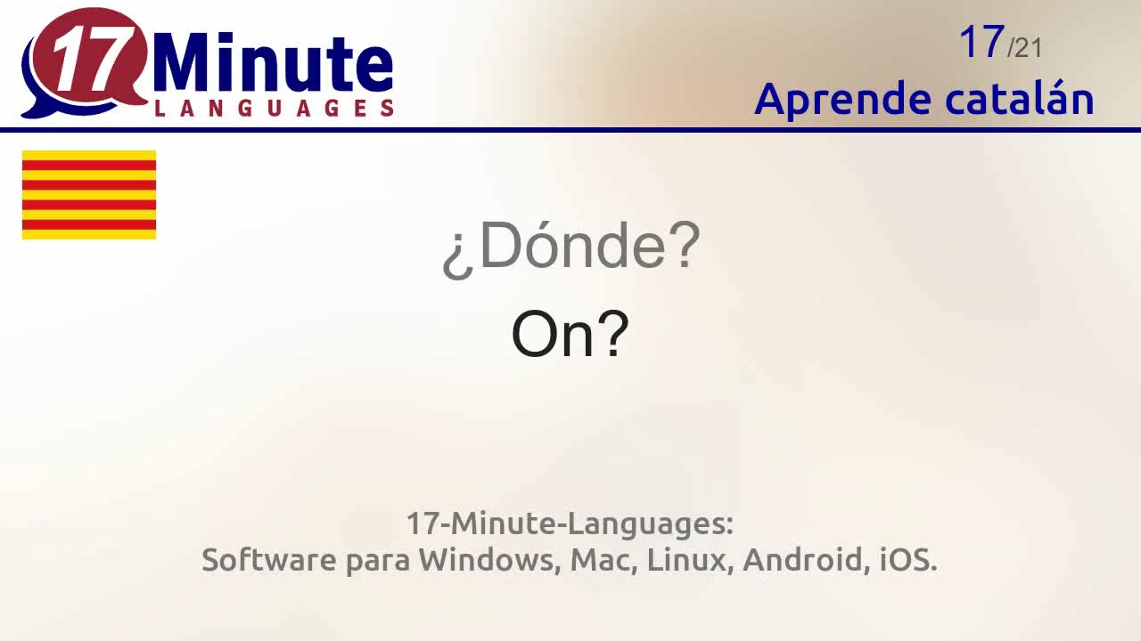 Aprende catalán (2ª parte)