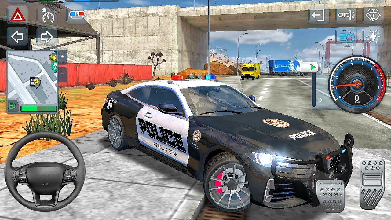 New Police Simulator 2026 - US BMW Police Officer Luxury Car Driving 3D - Car Game Android GamePlay