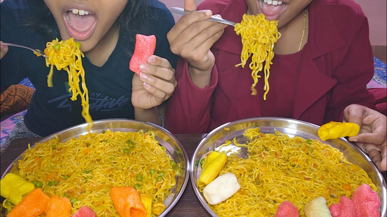 🔥 “Maggi Eating Challenge – Who Finishes First? 🍜🔥”