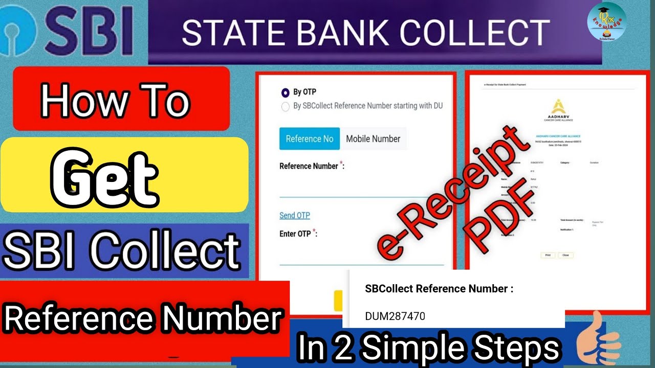 SBI Collect Reference Number Kaise Nikale? #sbicollect