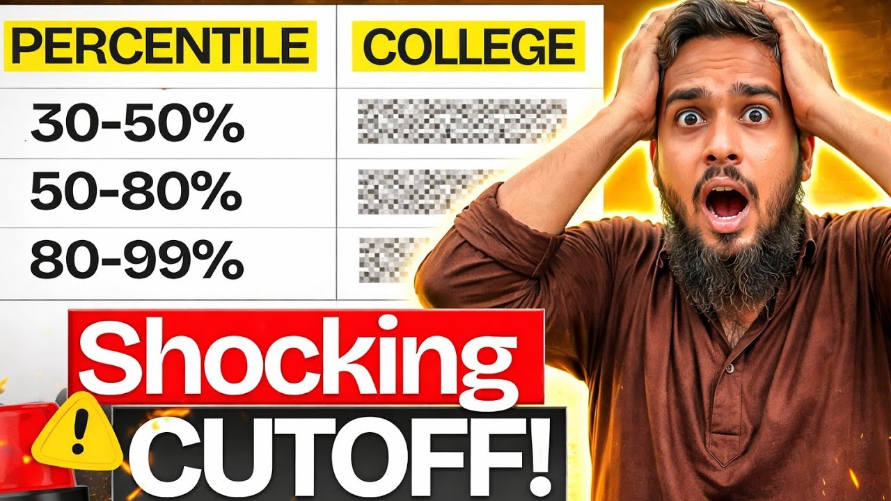 JEE Main 2026 Minimum %ile for NITs Revealed | Safe Score? 20%ile to 99%ile ko kon NITs milega 