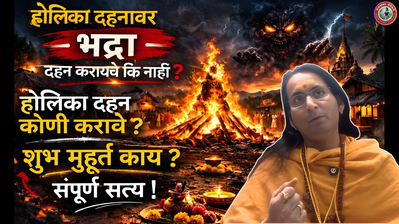 सावधान 🛑 भद्रा योगात नकात पेटवू होळी 😮 या काळात नाश निश्चित ? भद्रा योगाचा धोकादायक प्रभाव | #holi