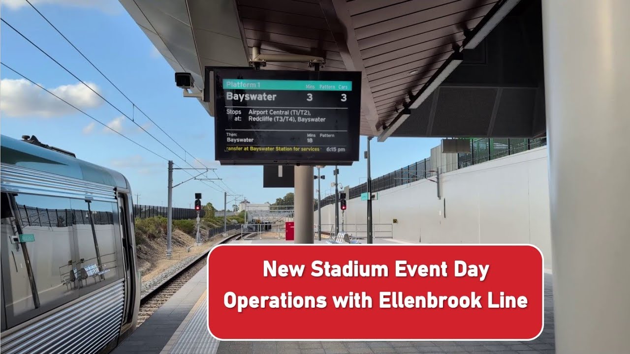 New Stadium Event Day Operations with Ellenbrook Line (incl. Airport Line Bayswater Shuttle)