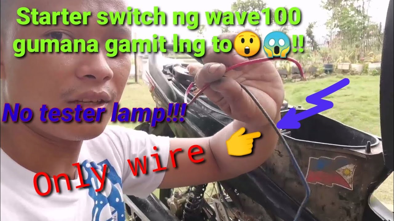 Honda wave100 starter switch troubleshooting.!!!!