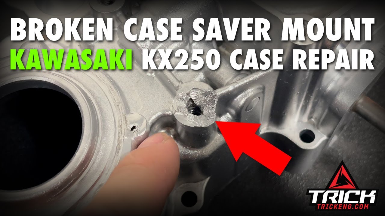 KX250 Broken Case Saver Mount - Cast Aluminum Repair