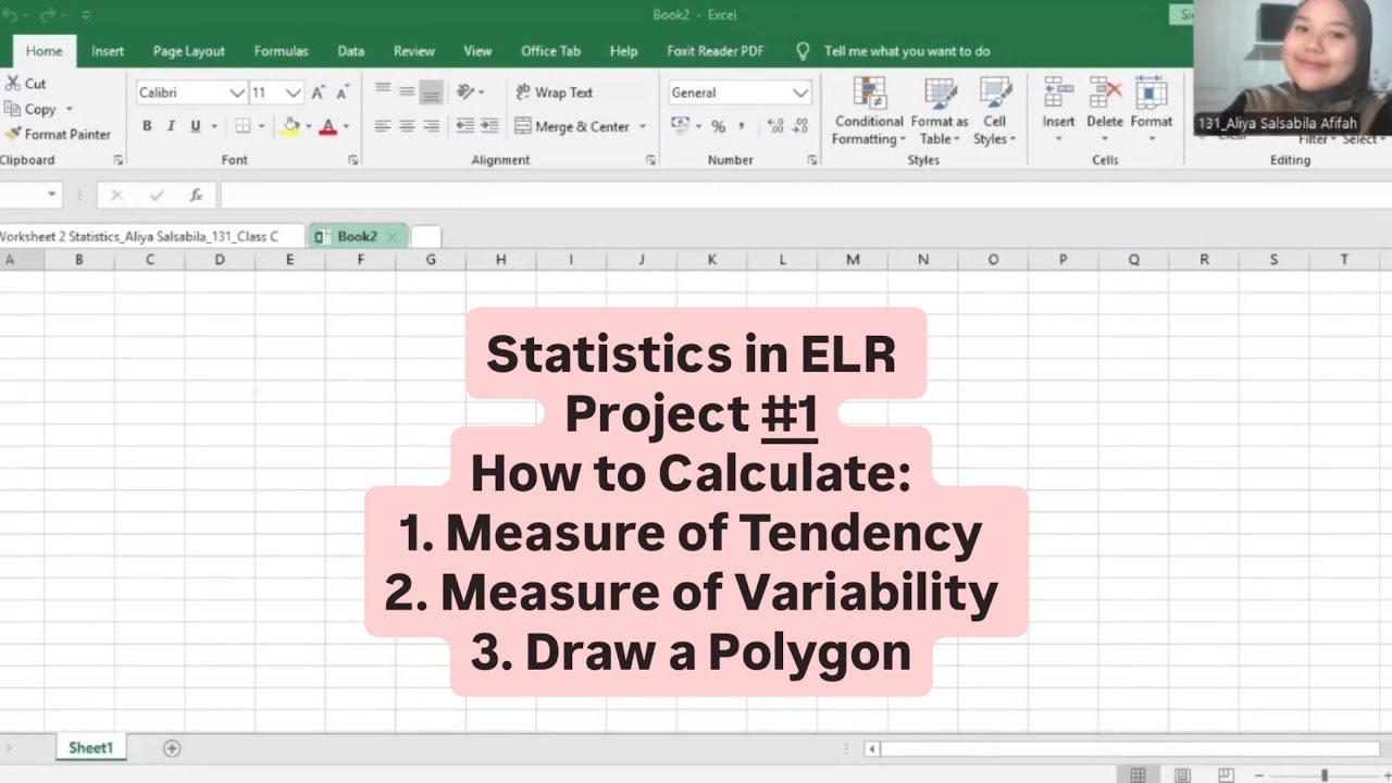 Tutorial: Calculating Measure of Tendency, Measure of Variability, and Draw a Polygon on Excel