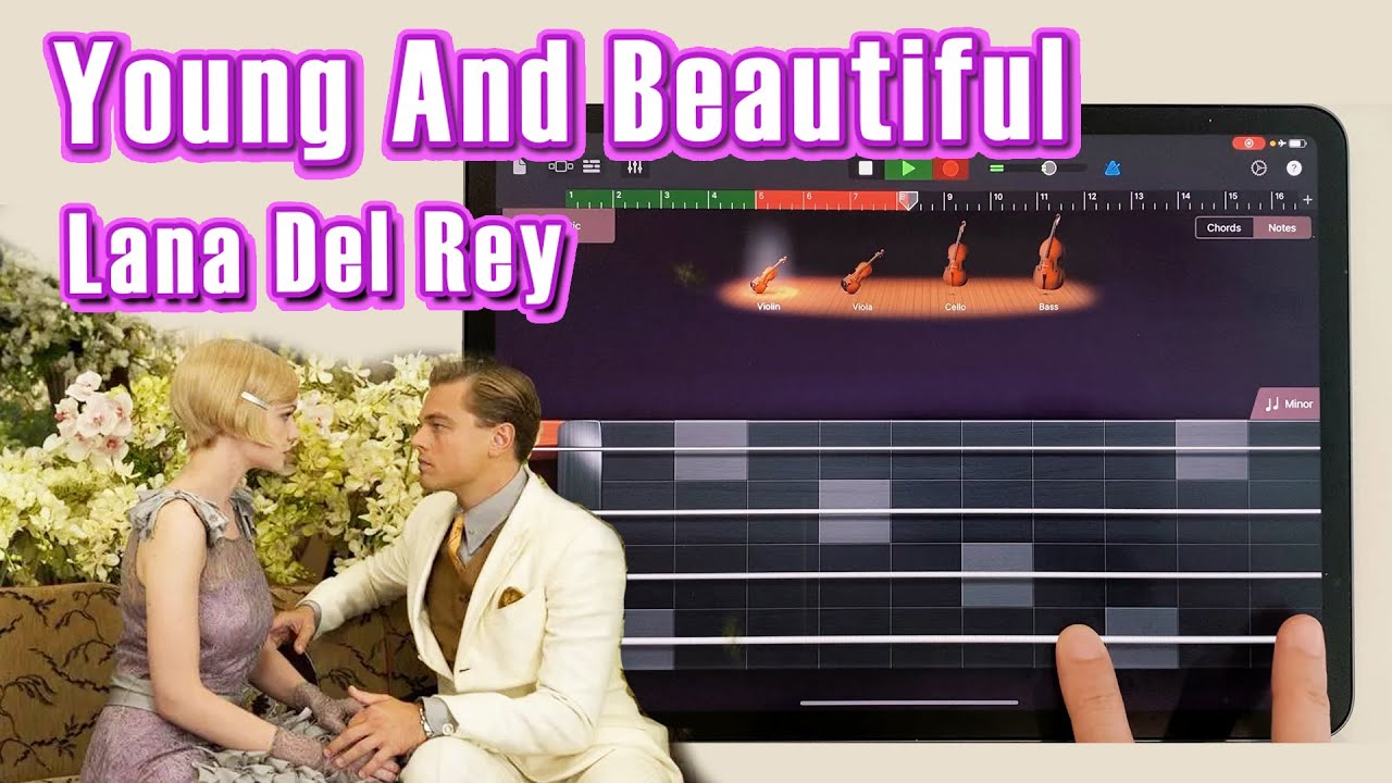 GarageBand Tutorial | Lana Del Rey - Young And Beautiful on iPad/iPhone