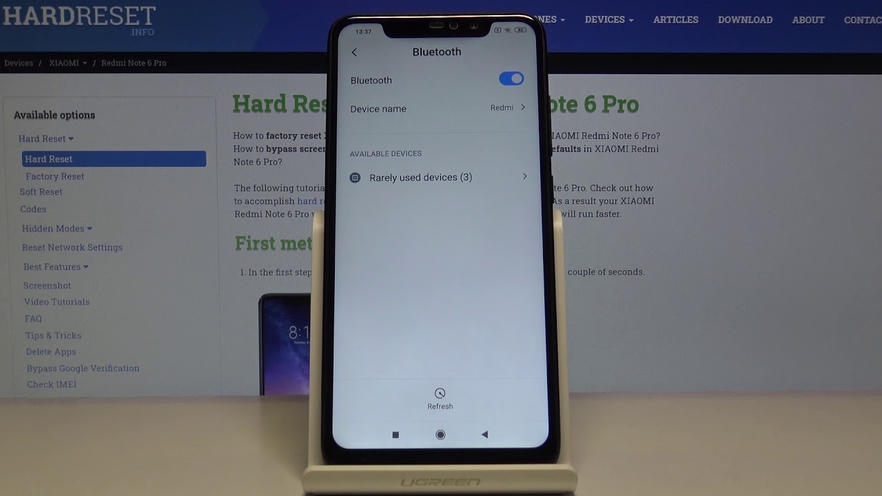 How to Connect Bluetooth Device to XIAOMI Redmi Note 6 Pro &ndash; Bluetooth Connection
