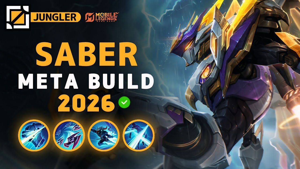 Saber NEW META Build 2026, Emblem, and Best Hero Counters | Mobile Legends