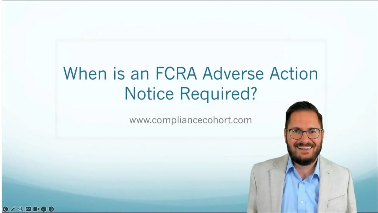 When is an FCRA Adverse Action Notice Required?