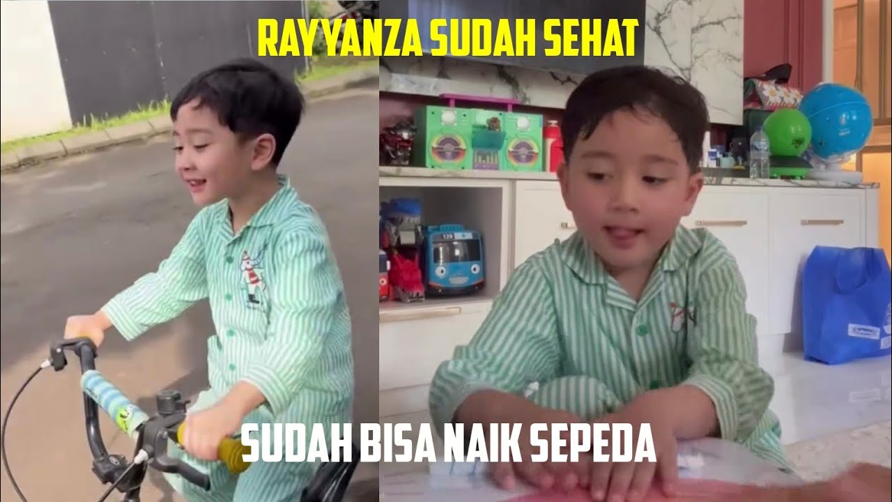 RAYYANZA.SUDAH SEHAT, SUDAH BISA NAIK SEPEDA