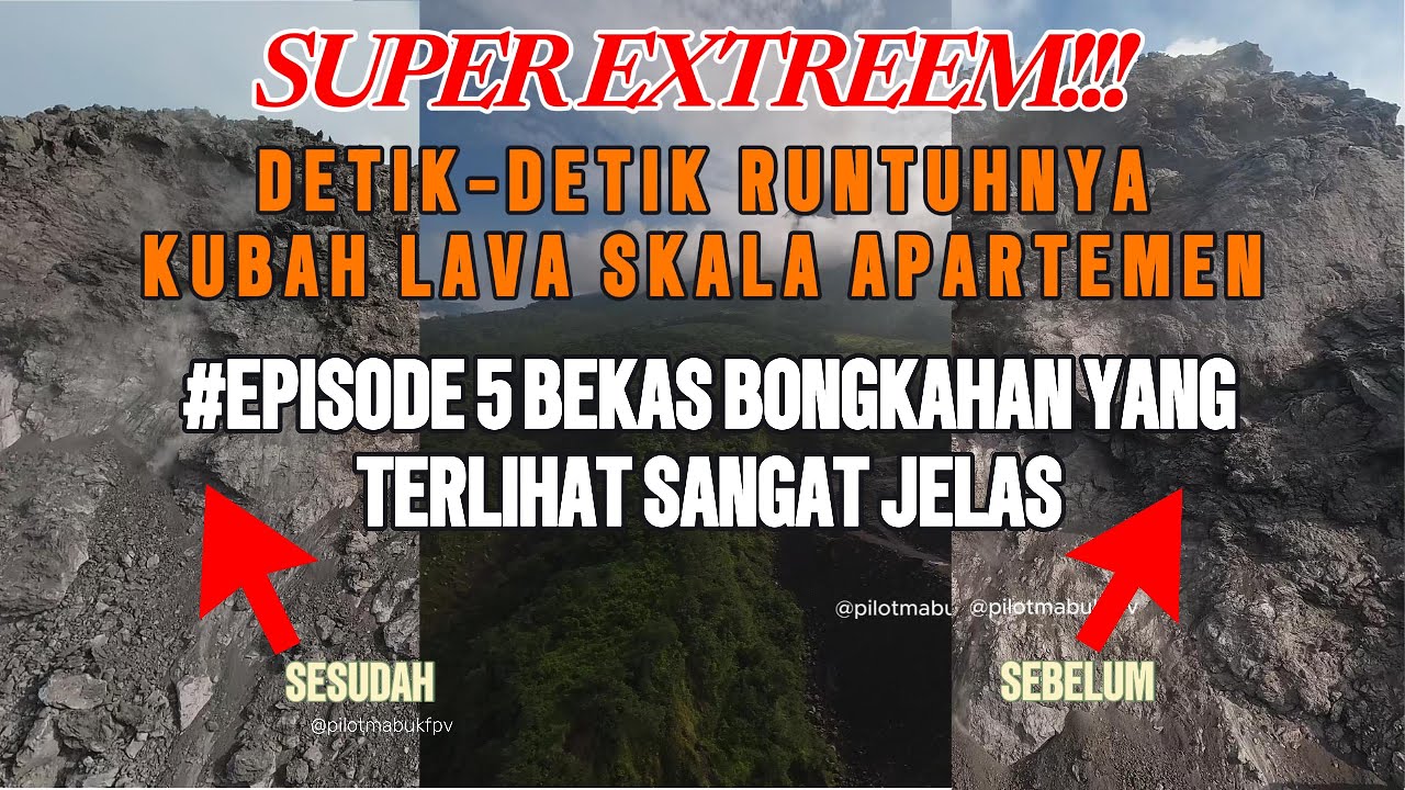 SUPER EXTREEM😱DETIK-DETIK RUNTUHNYA KUBAH LAVA SKALA APARTEMEN 🌋🌋🌋 - EPISODE 5 BEKAS BONGKAHAN😱😱😱