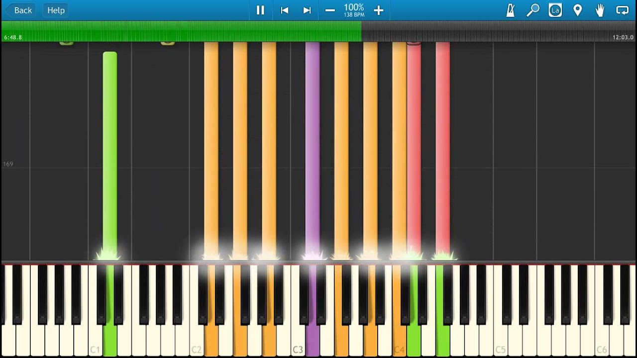Pink Floyd - Shine on You Crazy Diamond Piano Tutorial - Synthesia - How to play