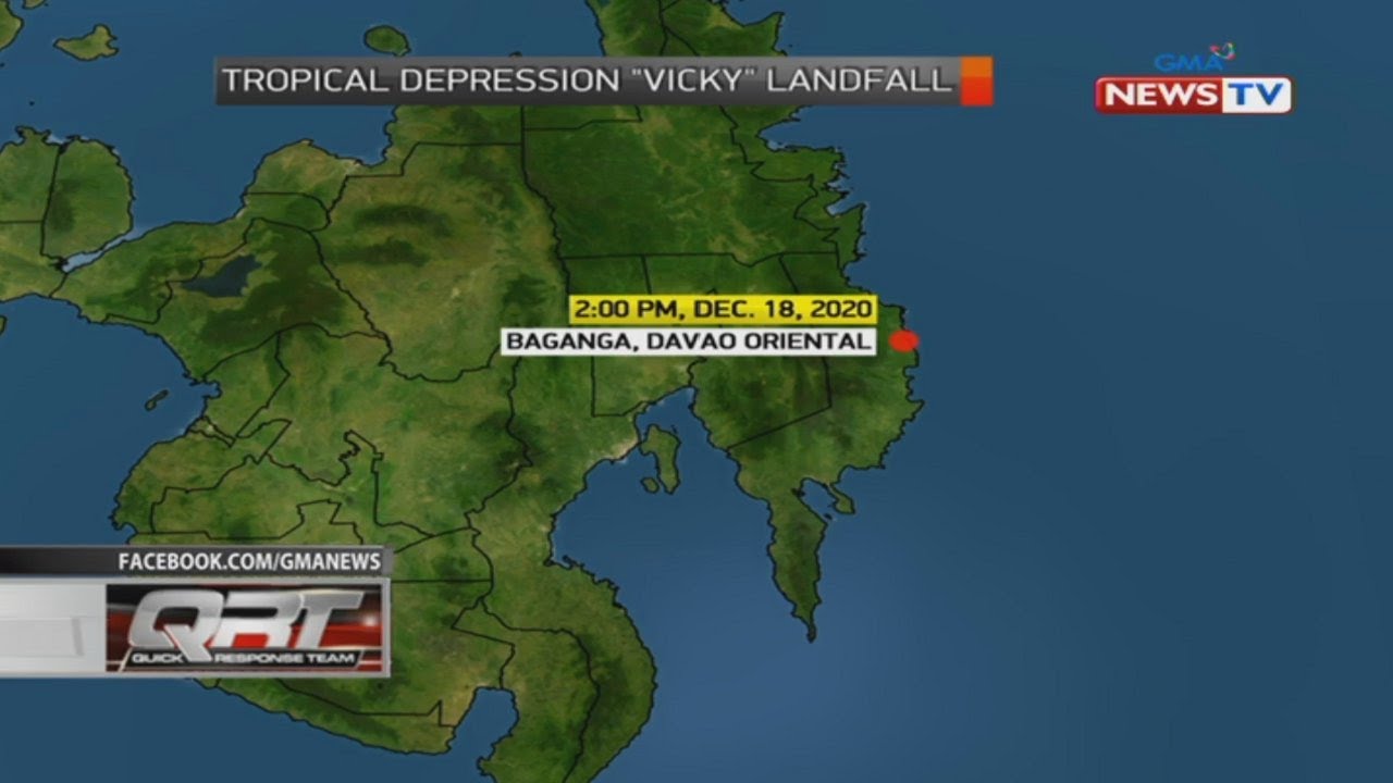 QRT: Ilang bahagi ng Mindanao, magdamag na inulan dahil sa Bagyong Vicky