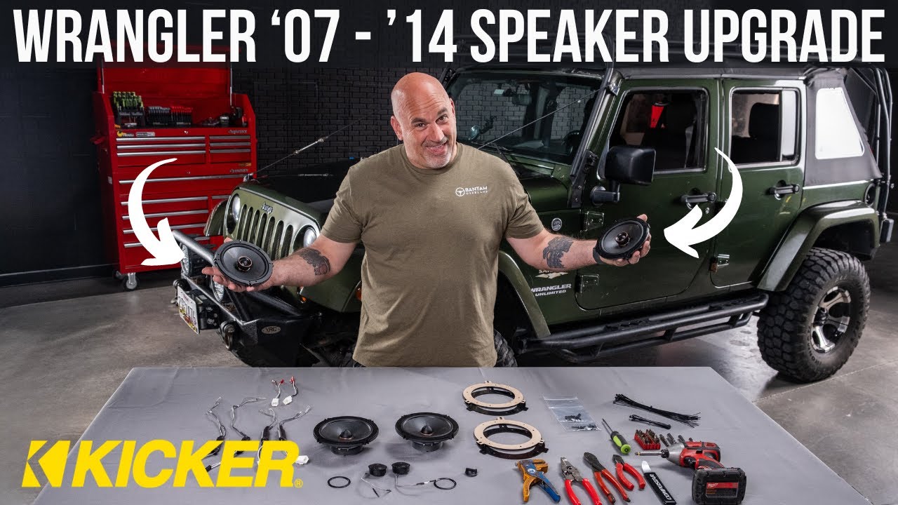 Kicker Plug & Play 6 Speaker Bundle | '07 - '14 Jeep JK Wrangler
