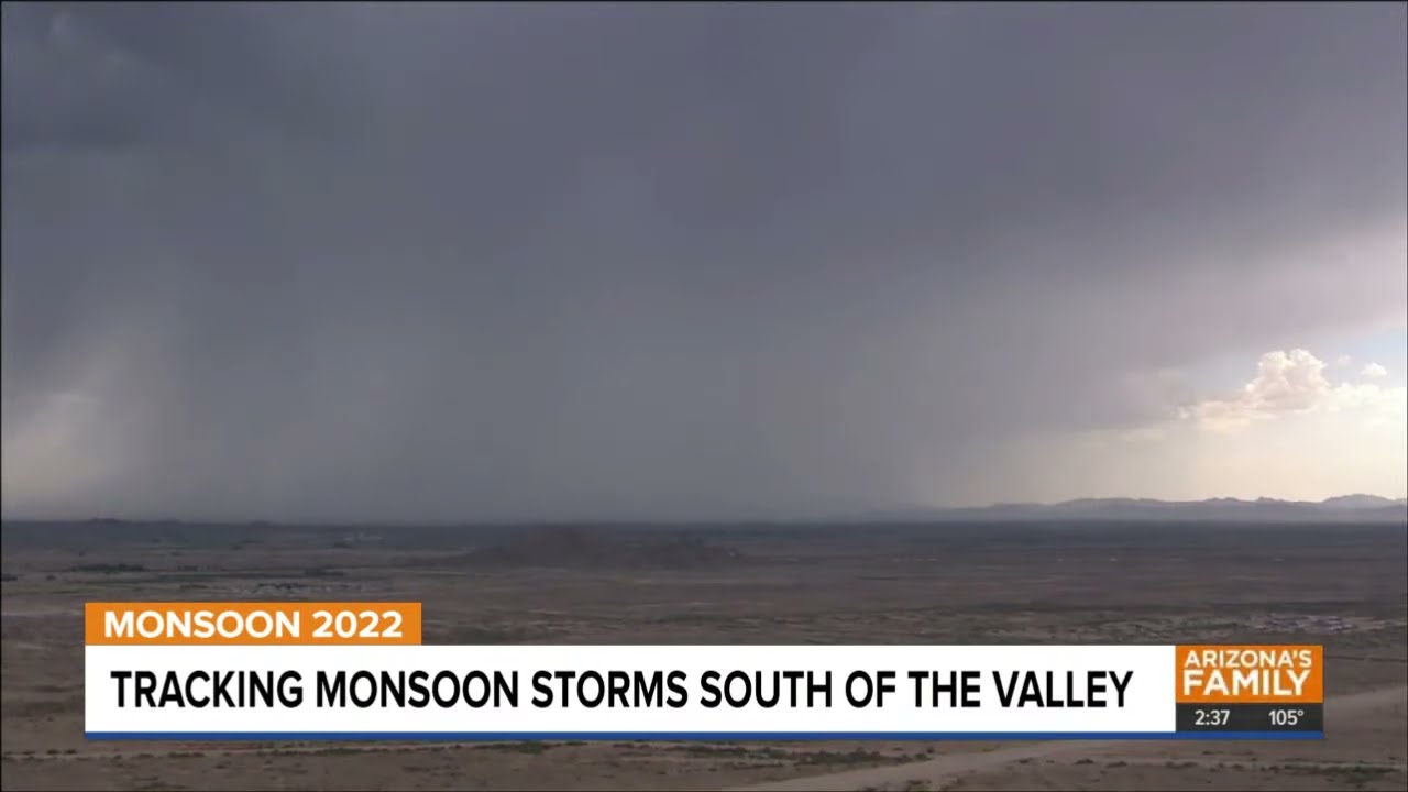 LIVE AERIALS: Our chopper is tracking monsoon storm activity south of the Valley