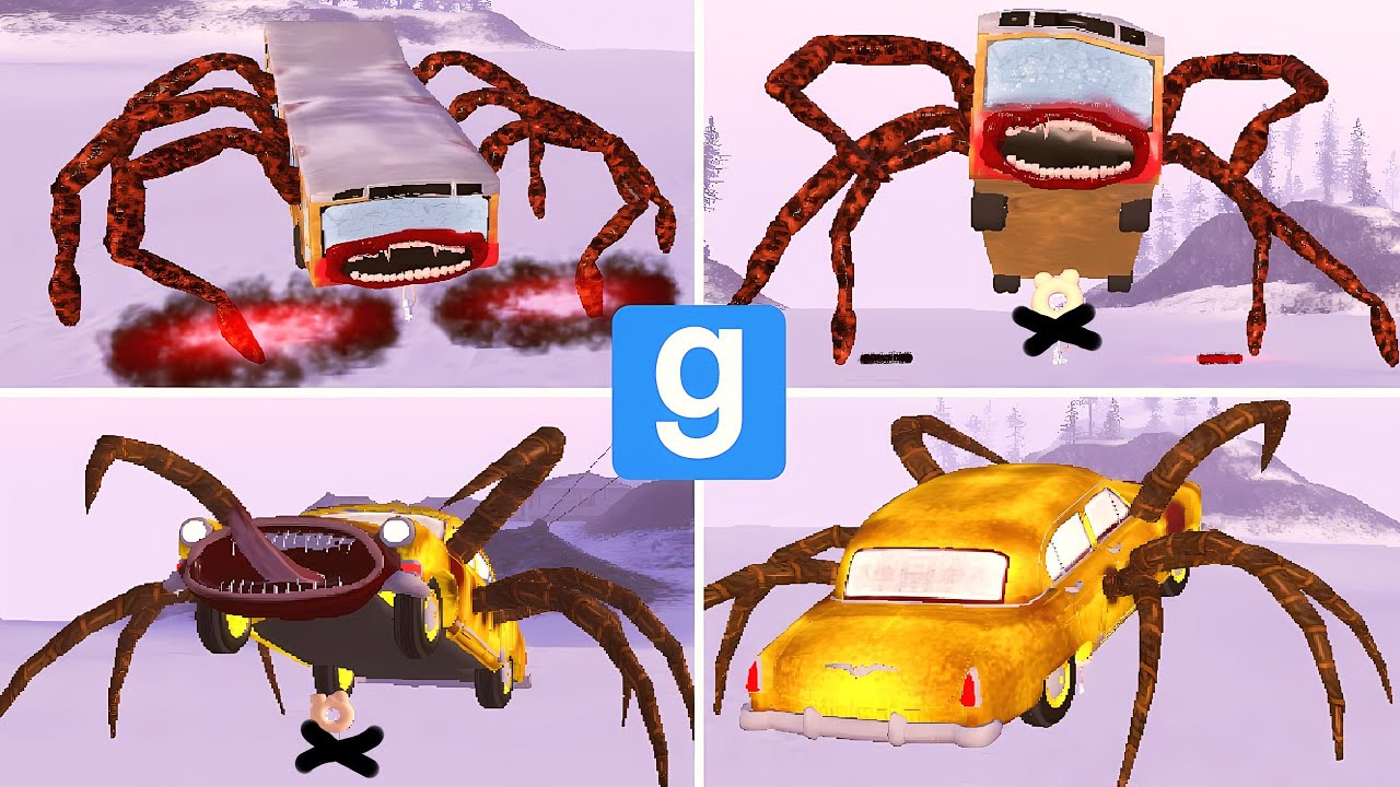 New Update Bus Eater Family: Bus Eater, Car Eater, Train Eater, Thomas Eater in Garry's Mod!?
