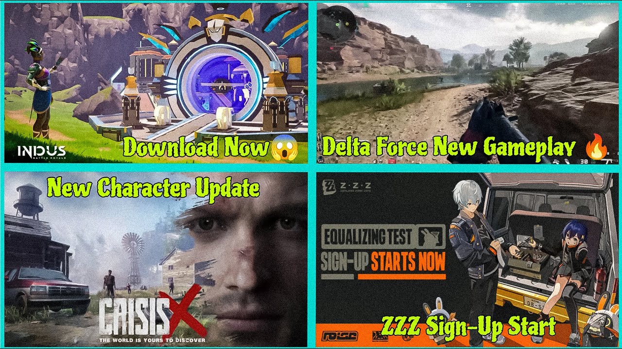 ZZZ Beta Sign-Up🤩, Delta Force New Gameplay😍, CrisisX Characters🥰, Indus X Fortnite | Hindi |