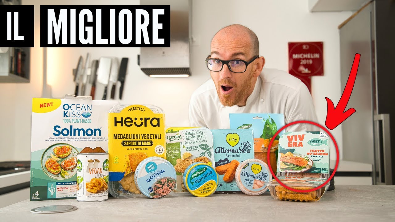 Ho testato tutti i pesci vegan in commercio tonno, salmone, bastoncini! MEGARECENSIONE!