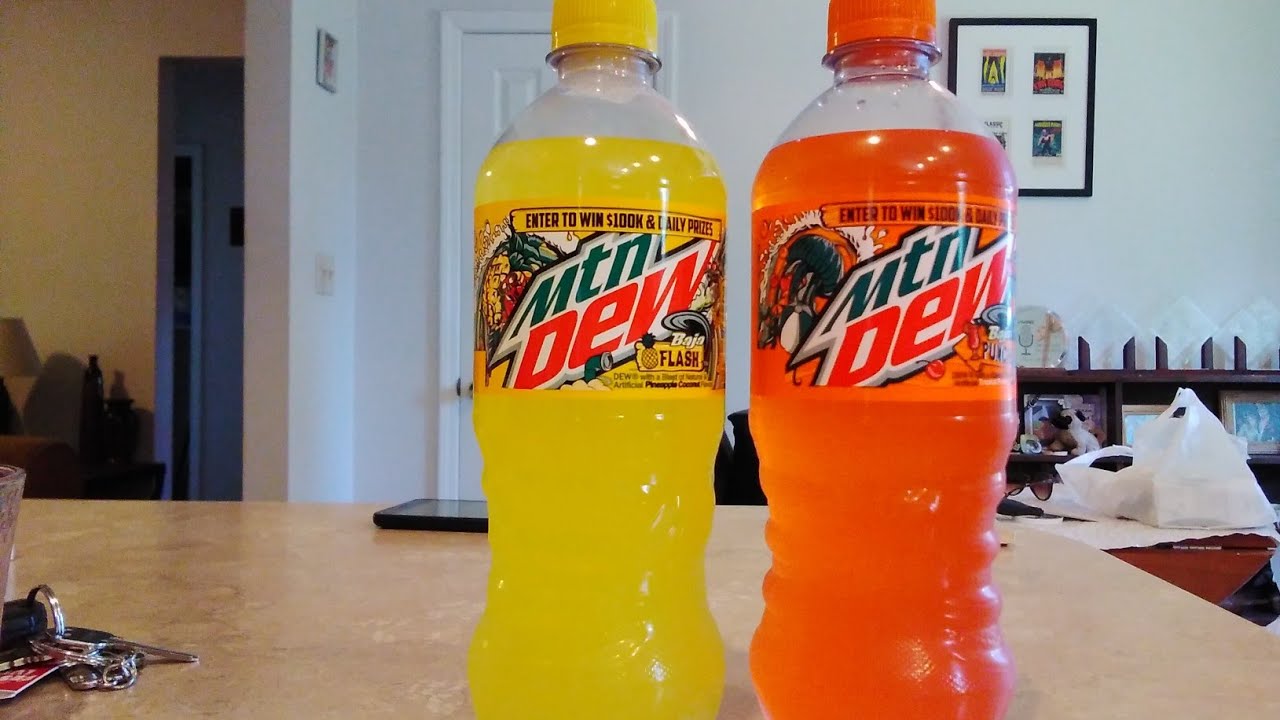 NEW Mtn Dew Baja Flash. Coconut/Pineapple!🥥🍍