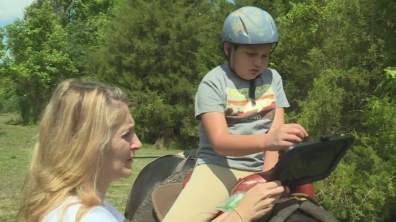 Mother starts horse autism therapy station to help her son and others achieve independence