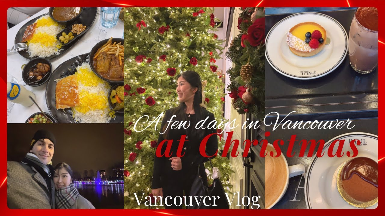 【バンクーバーVlog】デート、クリスマスマーケット、カフェ、イルミネーション🎄💖