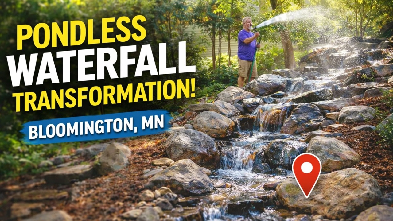 Pondless Waterfall Rebuild (Part 2) | 30-Foot Hillside Transformation Complete