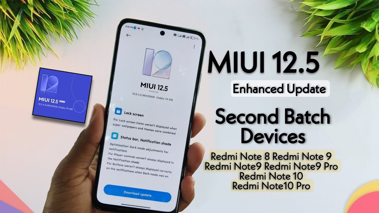 MIUI 12.5 Enhanced Update Second Batch Devices List & Time Table | MIUI 12.5 Enhanced