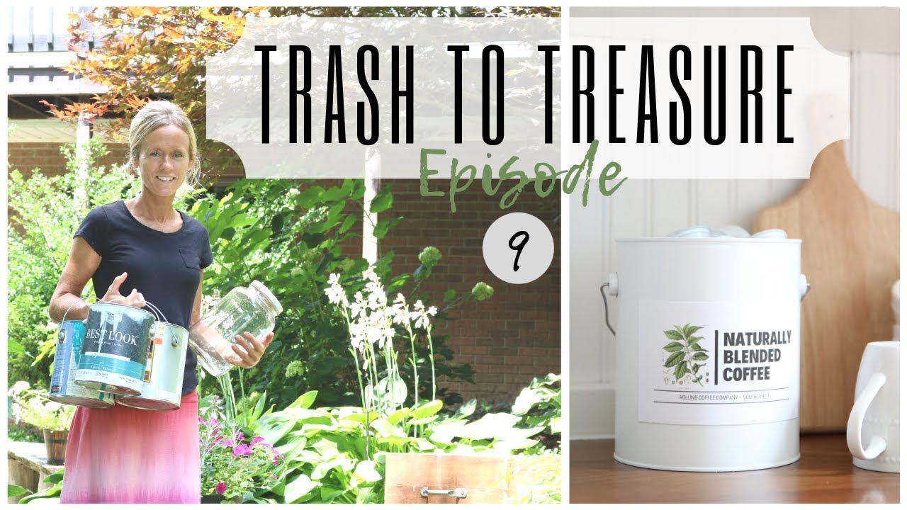 Trash to Treasure Project ~ Paint Can Reuse~ Drawer Idea ~ Glass Jar DIY ~ Paint Can Repurpose
